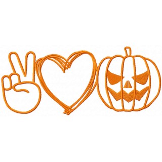 Halloween symbols embroidery design - Embroidery Design