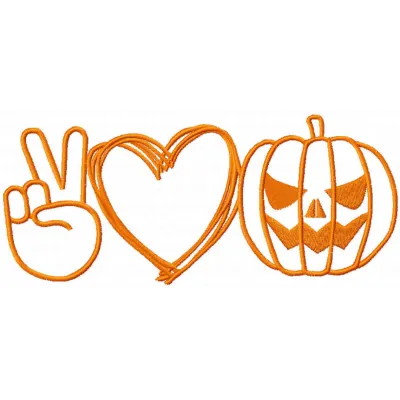 Spooky Halloween Symbols Stitching Pattern