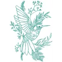 Hummingbird Stitching Pattern for Wildlife Lovers