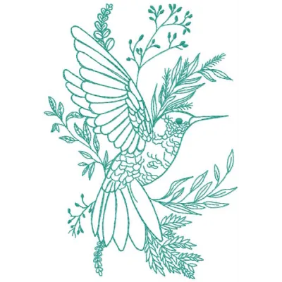 Hummingbird Stitching Pattern for Wildlife Lovers