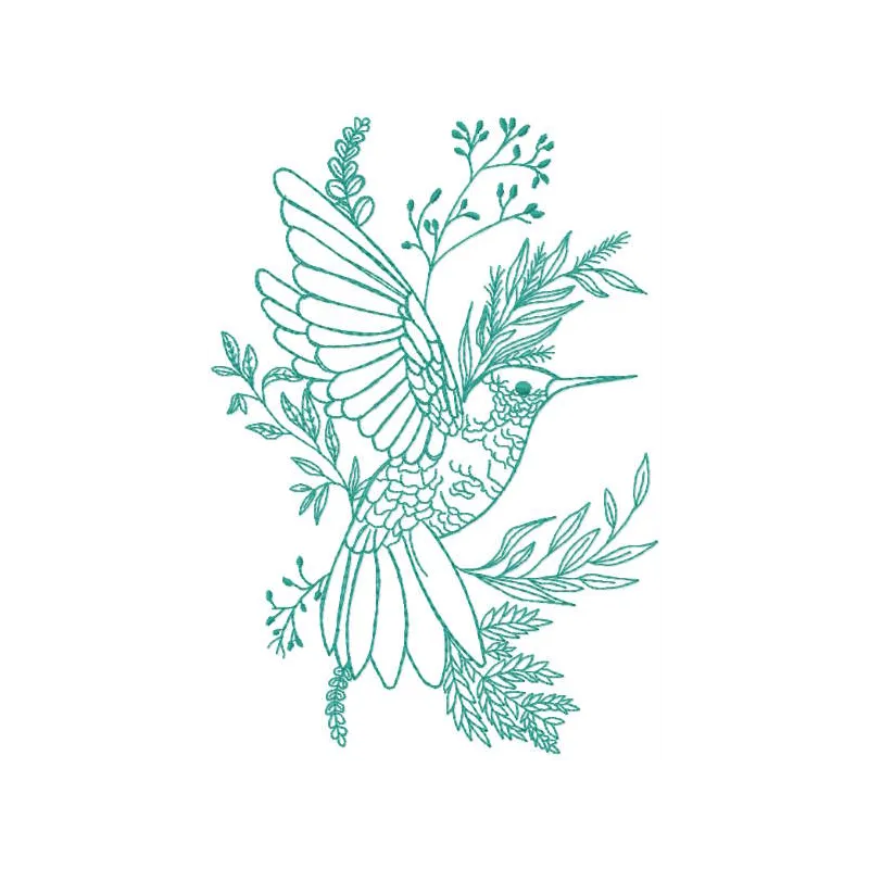 Hummingbird Stitching Pattern for Wildlife Lovers