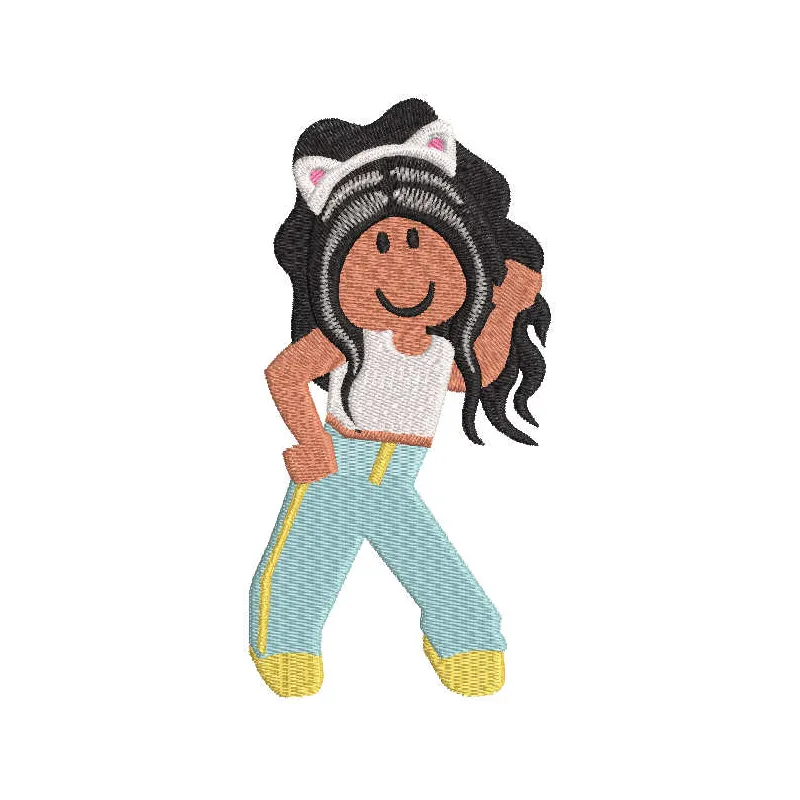Afro Girl Roblox Dancing Stitching Pattern