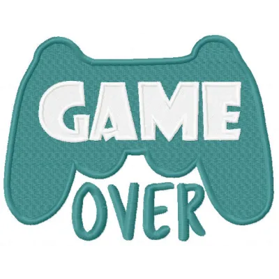 Game Over Stitching Pattern for Gamers