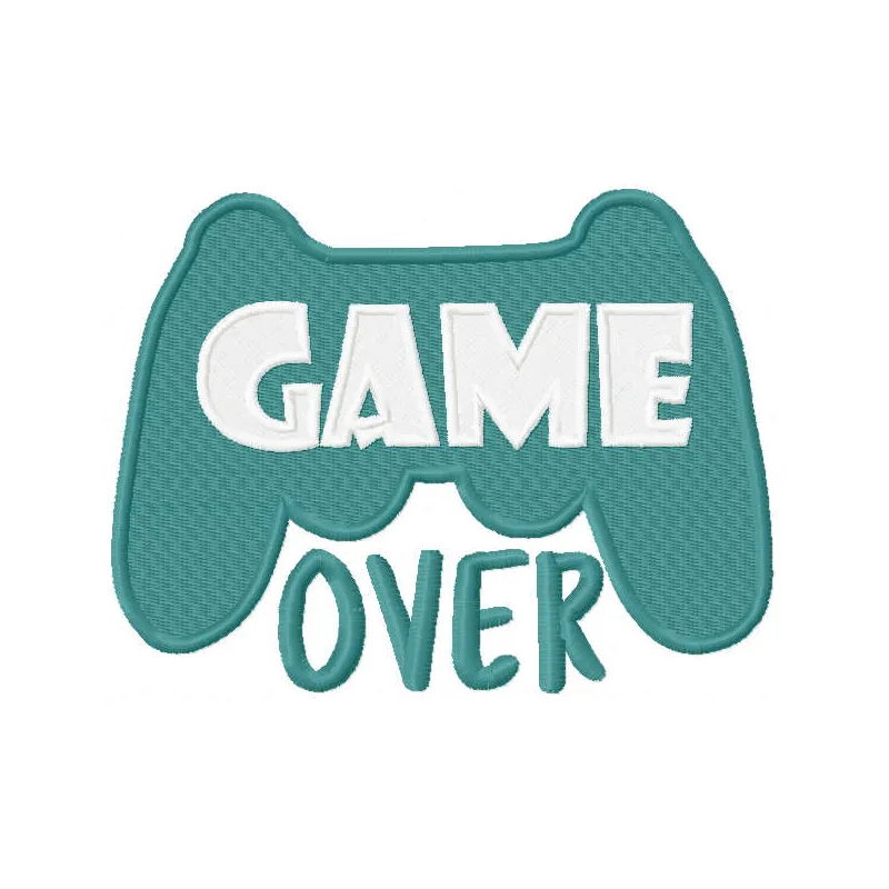 Game Over Stitching Pattern for Gamers