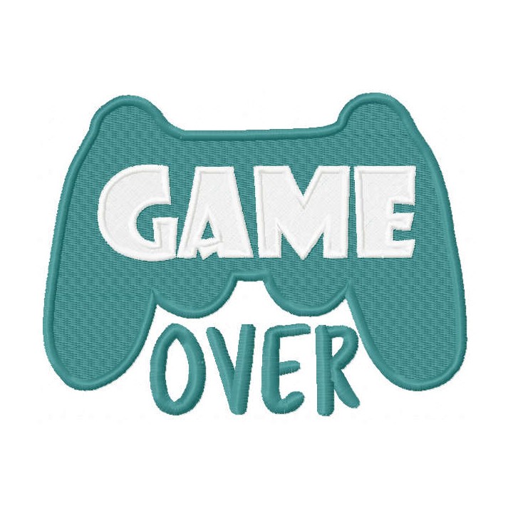 Game over embroidery design - Embroidery Design