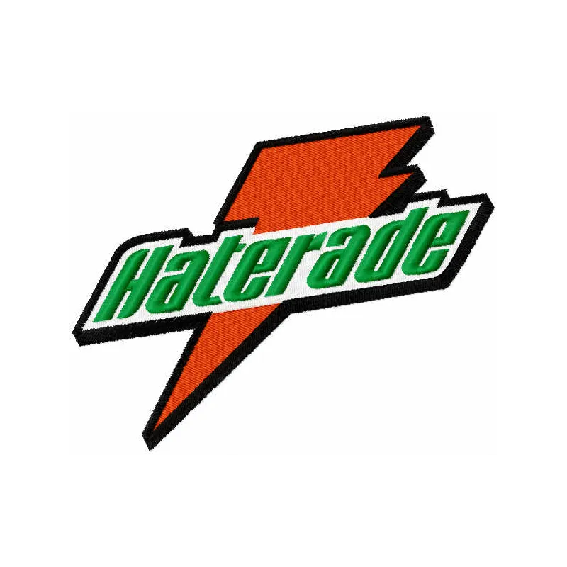 Haterade Drink Logo Stitching Pattern