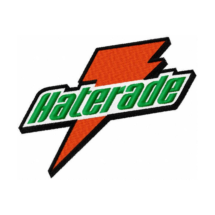Haterade embroidery design - Embroidery Design
