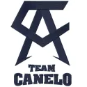 Bold Emblem of Strength: Team Canelo Black Logo Stitch