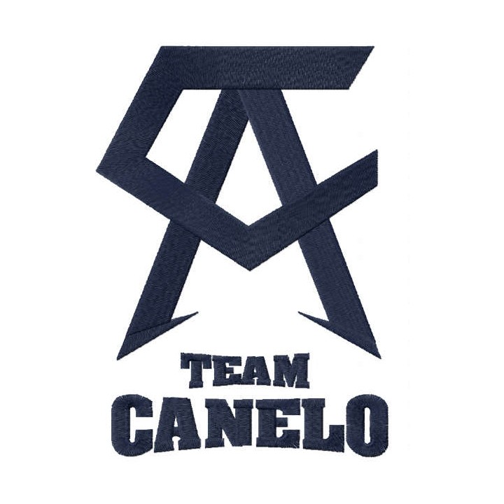 Team Canelo black logo embroidery design - Embroidery Design