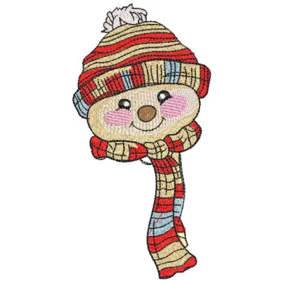 Cheerful Snowman Stitching Pattern for Winter Décor