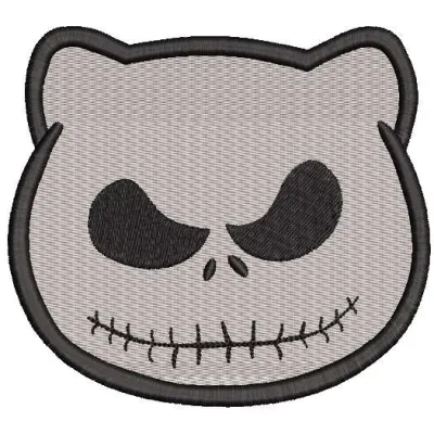Kitty Jack Skeleton Stitching Pattern for Halloween