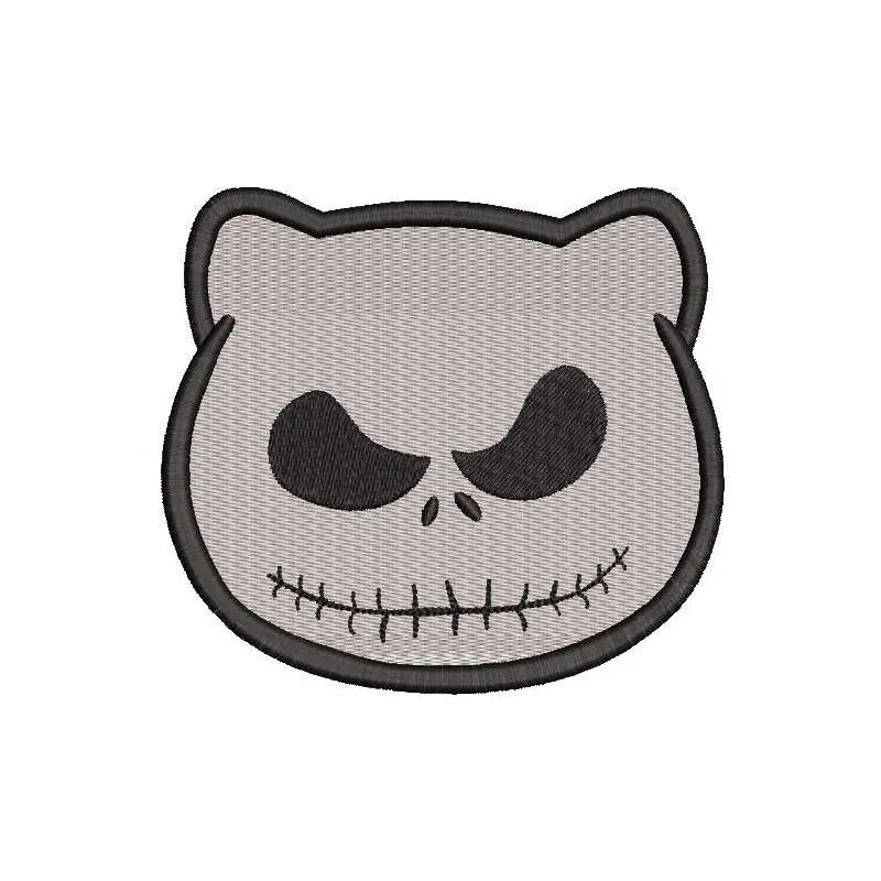 Kitty Jack Skeleton Stitching Pattern for Halloween