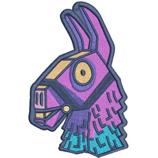 Fortnite game llama embroidery design - Embroidery Design