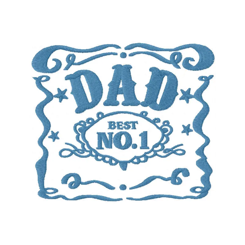 Dad Number 1 Stitching Pattern for Fathers