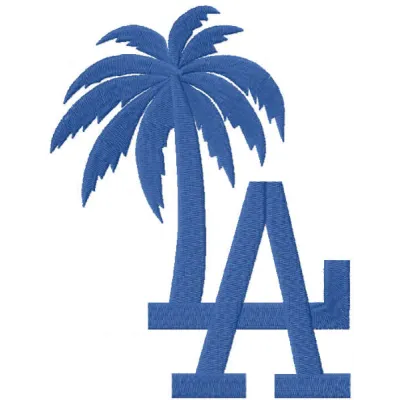 Tropical Dodgers Logo Stitching Pattern for Baseball Fans