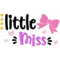 Little Miss Stitching Pattern - Inspirational Quote Design