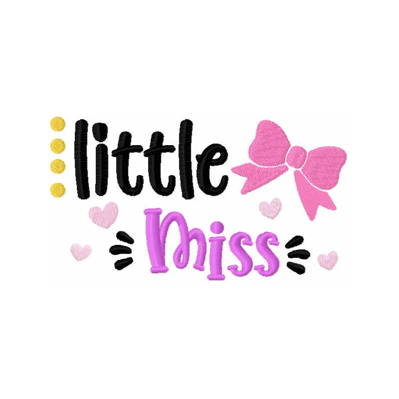 Little Miss Stitching Pattern - Inspirational Quote Design