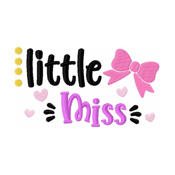Little miss embroidery design - Embroidery Design