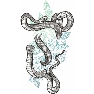 Jungle Snake Stitching Pattern for Wildlife Lovers