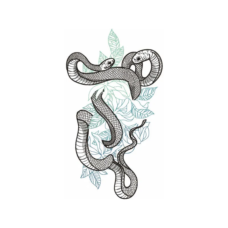 Jungle Snake Stitching Pattern for Wildlife Lovers