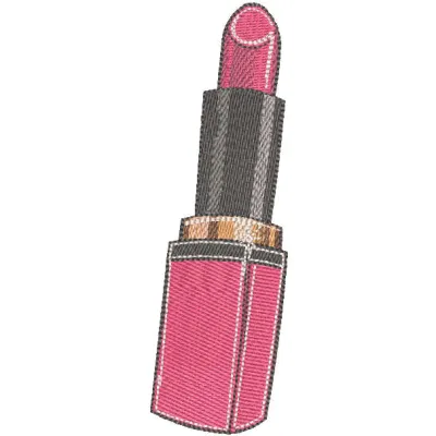 Bold Red Lips Embroidery with Vintage Glamour Flair