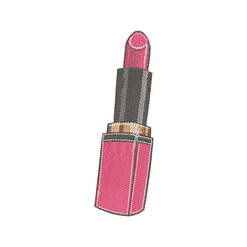 Bold Red Lips Embroidery with Vintage Glamour Flair