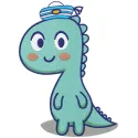 Whimsical Dino Captain Navigates the Seas in Style