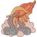 Shellfish Embroidery Pattern - Ocean-Themed Stitching
