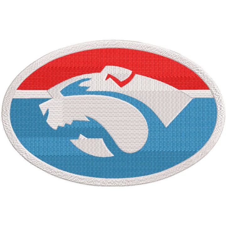 Western Bulldogs football club logo embroidery design - Embroidery Design
