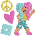 Candy Girl Roblox Stitching Pattern for Gamers