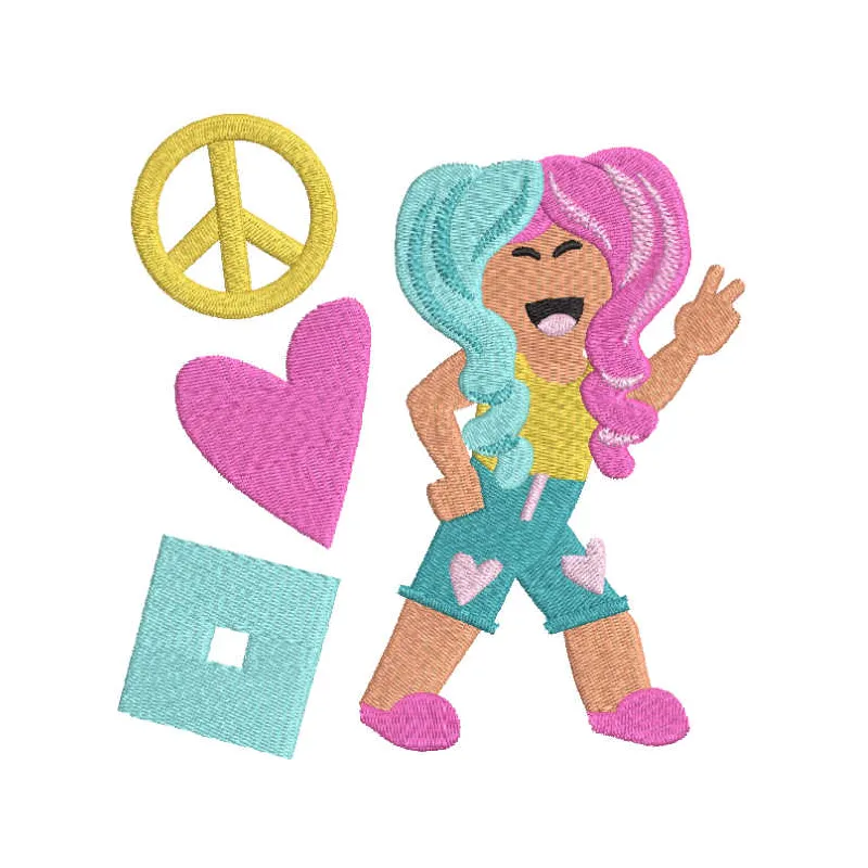 Candy Girl Roblox Stitching Pattern for Gamers