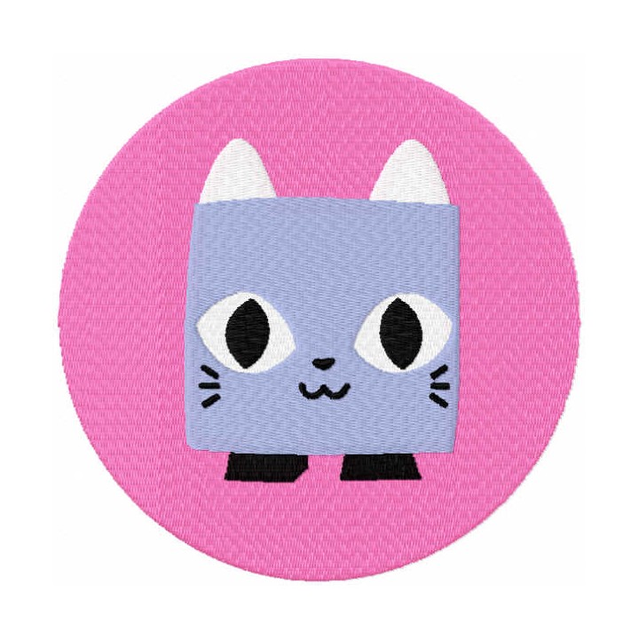 Roblox cat embroidery design - Embroidery Design