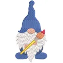 Gnome Painter Stitching Pattern for Creative Crafters