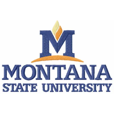 Montana State University Classic Logo Embroidery Design