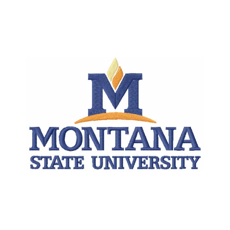 Montana State University Logo Stitching Pattern