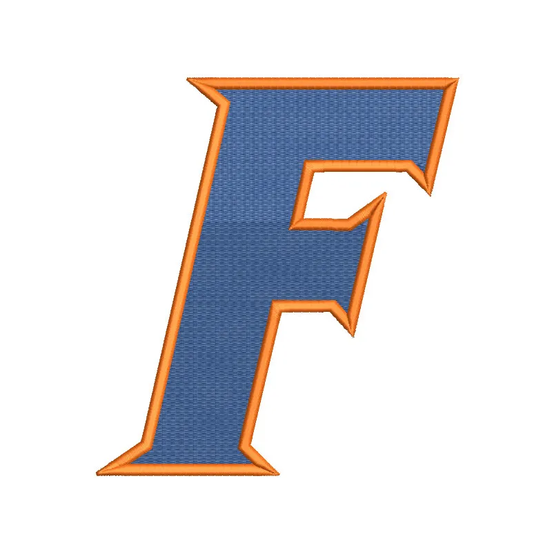 Florida Gators Secondary logo embroidery design featuring the iconic Gators emblem in vibrant colors on fabric.