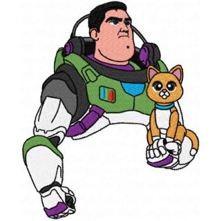 Buzz Lightyear with sox embroidery design - Embroidery Design