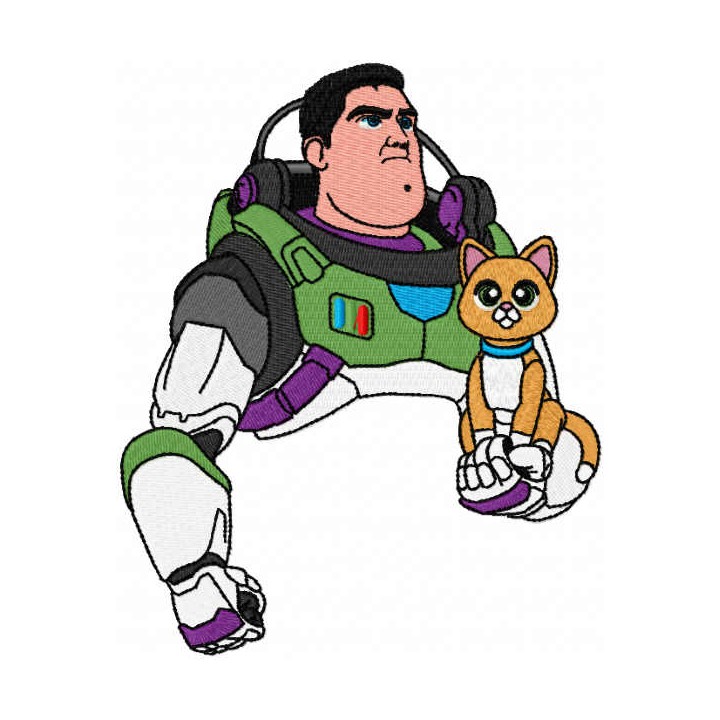 Buzz Lightyear with sox embroidery design - Embroidery Design