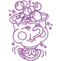 Chip Mug Stitching Pattern | Beauty and the Beast