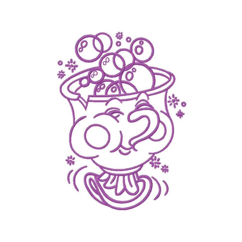 Chip Mug Stitching Pattern | Beauty and the Beast