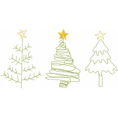 Children's Christmas Tree Stitching Pattern