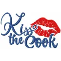 Kiss the Cook Stitching Pattern for Kitchen Lovers