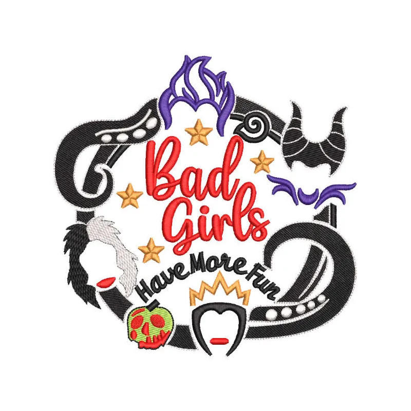 Rebellious Spirit Embroidered with Edge and Attitude