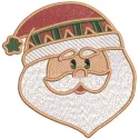 Surprised Scandinavian Santa Stitching Pattern