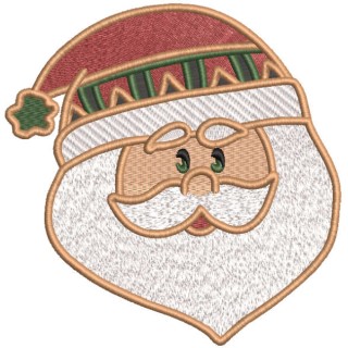 Surprised scandinavian santa embroidery design - Embroidery Design