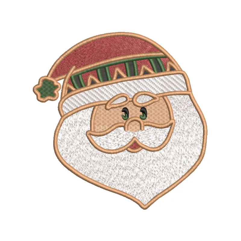 Surprised Scandinavian Santa Stitching Pattern