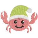 Dancing Santa Claws Stitching Pattern for Holiday Fun