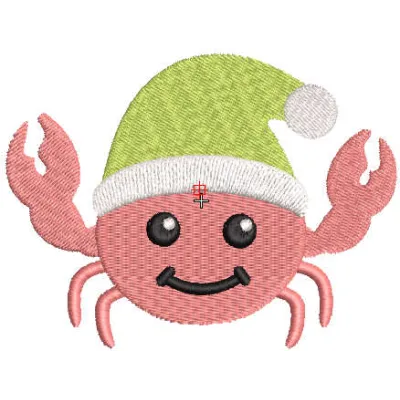 Dancing Santa Claws Stitching Pattern for Holiday Fun