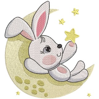 Playing with the stars embroidery design - Embroidery Design