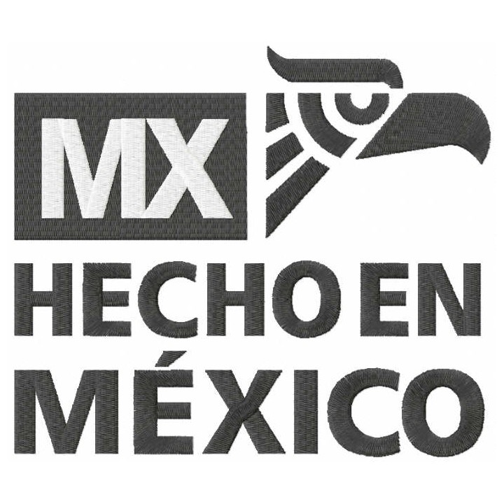 Mx hecho en mexico logo embroidery design - Embroidery Design